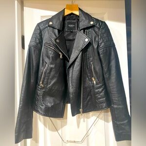 Barney’s Original Moto 100% Soft Sheep Leather Jacket Sz8